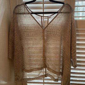 Sheer Snake Skin Top